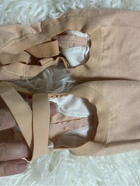 Bloch Peach Footed Dance ballet shoes with Elastic Straps
